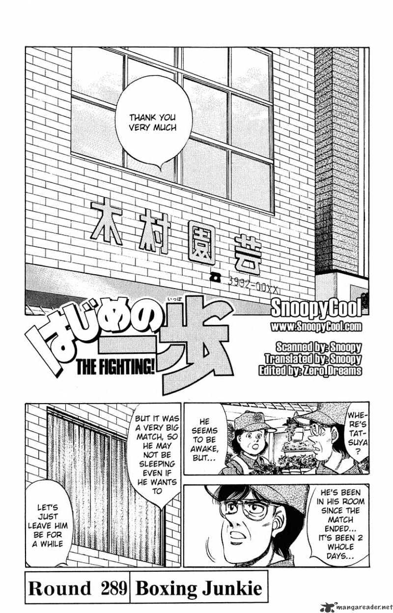 Hajime no Ippo: Fighting Spirit, Chapter 289 image 01